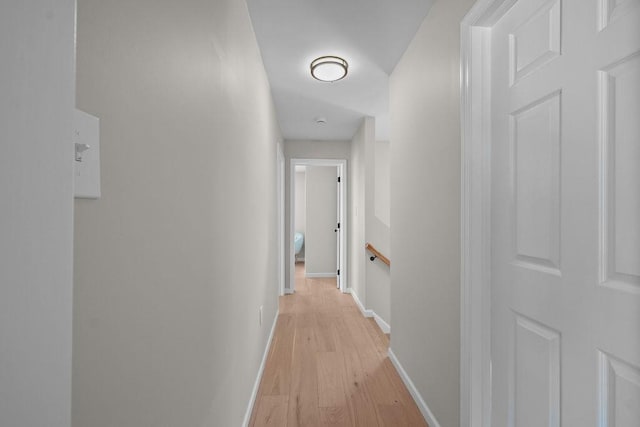 hallway featuring light hardwood / wood-style floors