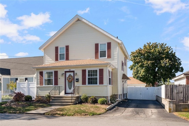 view of front of property