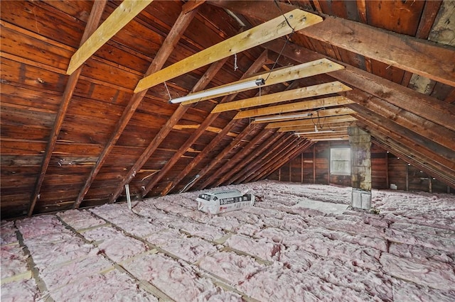 view of attic