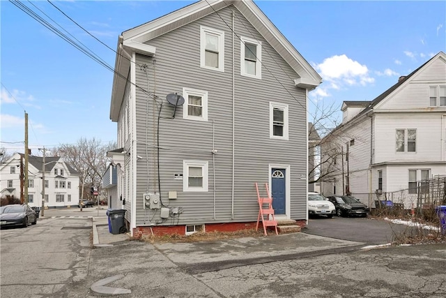 view of rear view of property