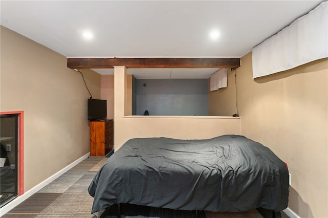 bedroom featuring carpet floors