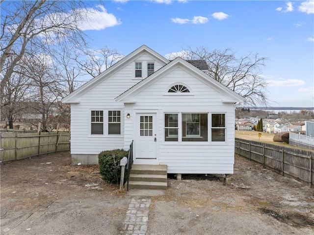 view of front of property