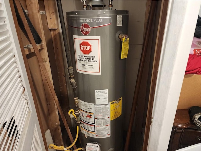 utilities with gas water heater