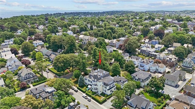 45 Ayrault St Unit 11, Newport, RI 02840 - birds eye view of property featuring a water view