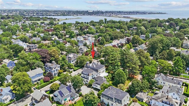 45 Ayrault St Unit 11, Newport, RI 02840 - drone / aerial view with a water view