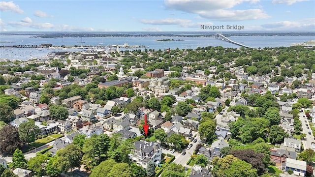 45 Ayrault St Unit 11, Newport, RI 02840 - birds eye view of property featuring a water view