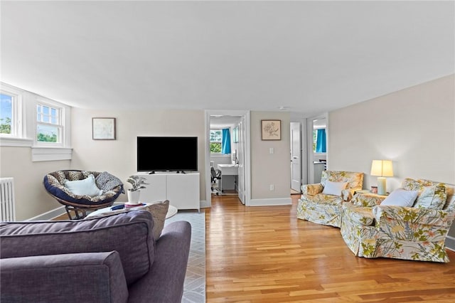 45 Ayrault St Unit 11, Newport, RI 02840 - living room featuring light hardwood / wood-style floors