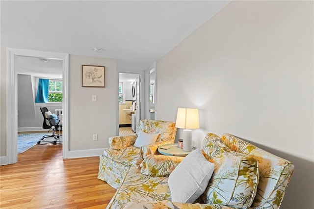 45 Ayrault St Unit 11, Newport, RI 02840 - living room with light wood-type flooring
