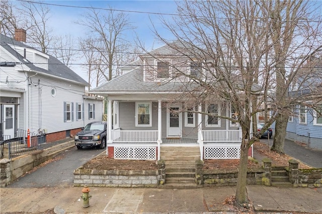 bungalow-style house with a porch