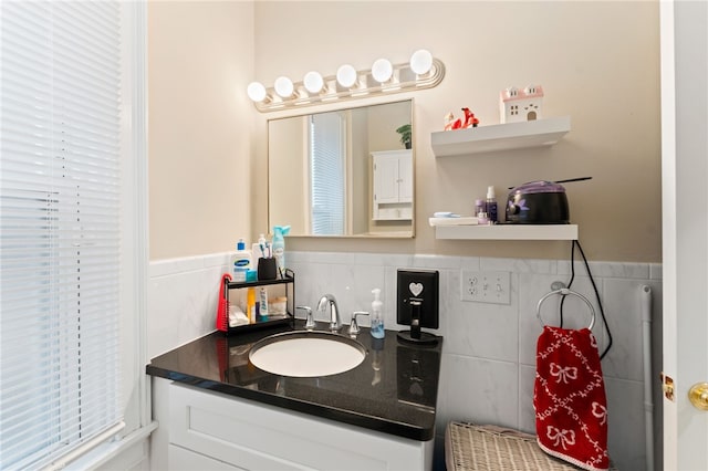 bathroom featuring vanity