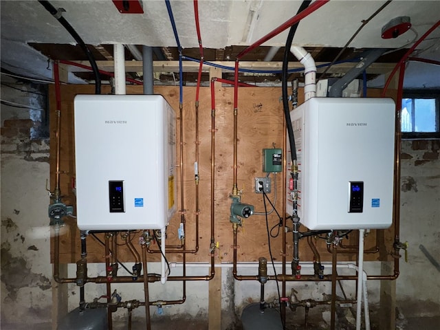 utilities with tankless water heater