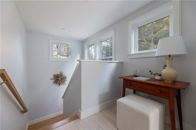 interior space featuring light hardwood / wood-style flooring