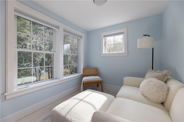 bedroom with hardwood / wood-style floors