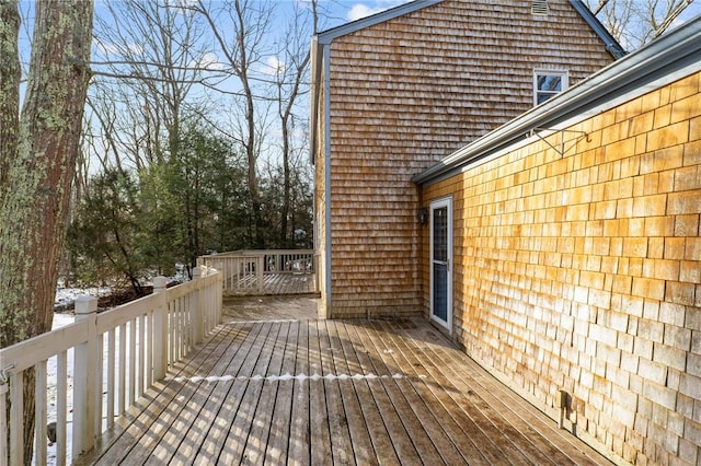 view of wooden terrace