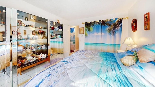 view of tiled bedroom