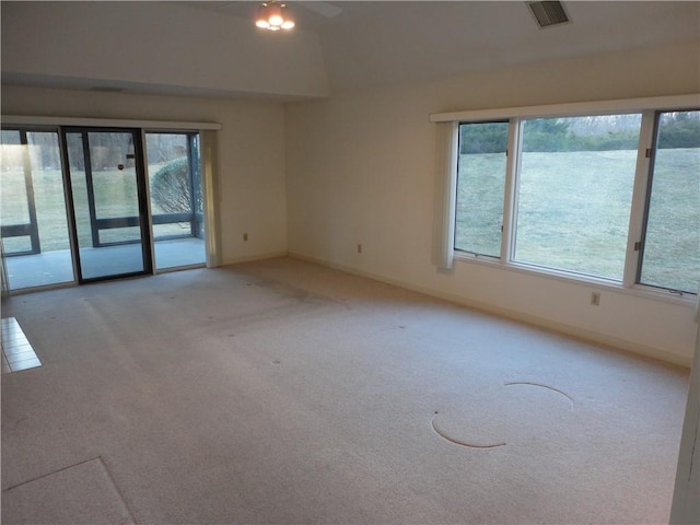 view of carpeted empty room