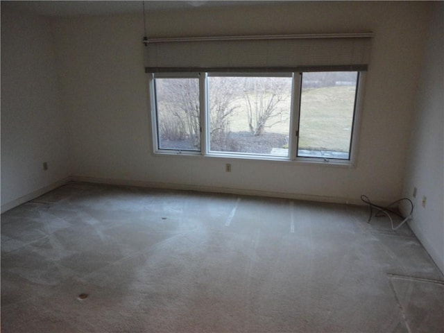 view of carpeted empty room