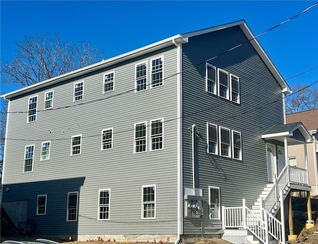 view of rear view of property