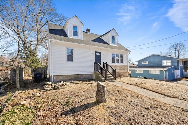 view of cape cod house