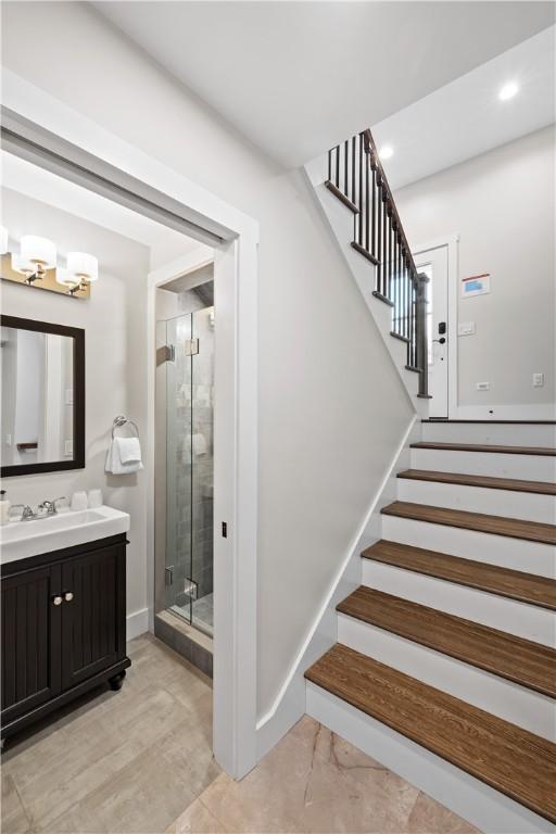 3 White Hawk Rdg, Richmond, RI 02898 - staircase with sink