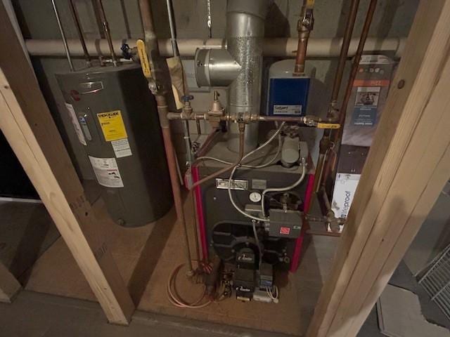 utilities featuring electric water heater