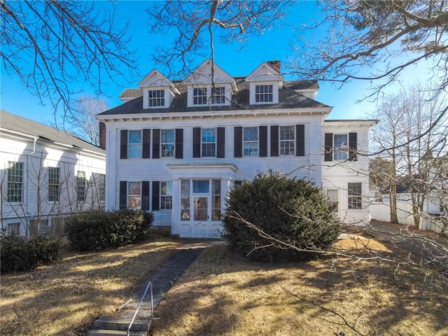 view of colonial inspired home