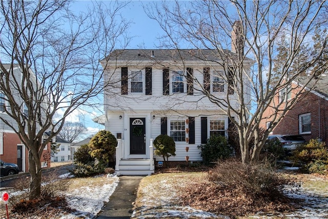 view of colonial-style house