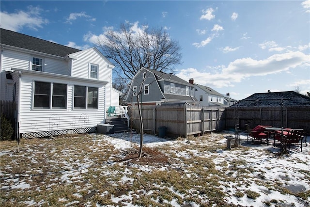 view of snowy yard