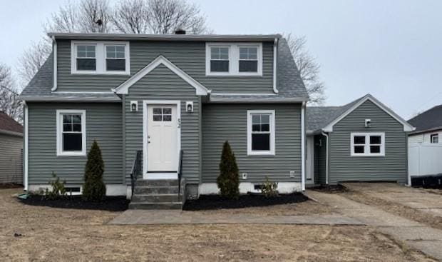 back of property with entry steps