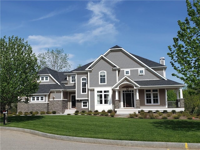 210 Explorer Dr, North Kingstown, RI 02874 - craftsman house featuring a front yard