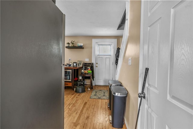 interior space featuring light wood-type flooring