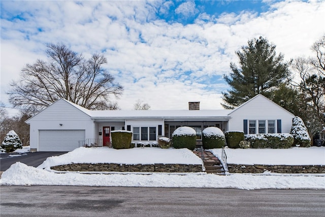 ranch-style house with a garage