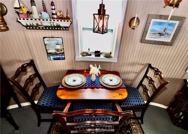 dining space with carpet floors and breakfast area