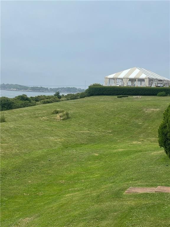 view of property's community featuring a water view