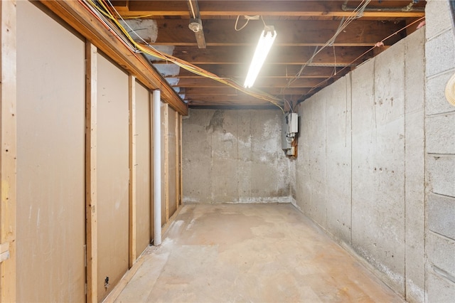 view of basement