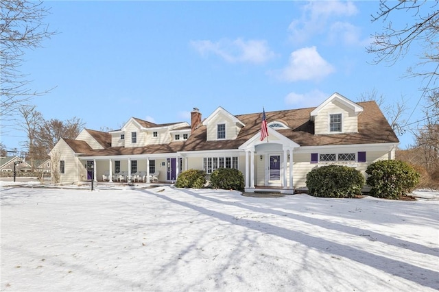 view of cape cod home