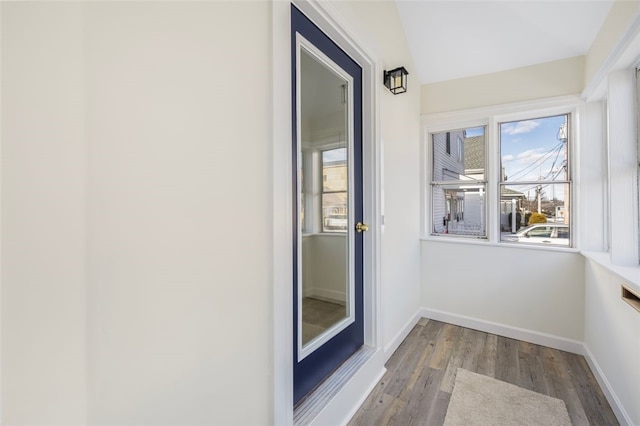 unfurnished sunroom with plenty of natural light