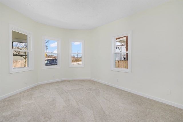 view of carpeted empty room