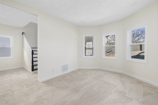 view of carpeted empty room