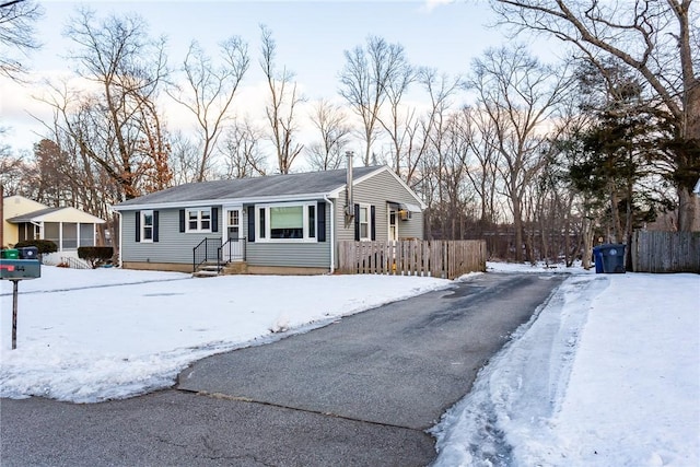 view of ranch-style home