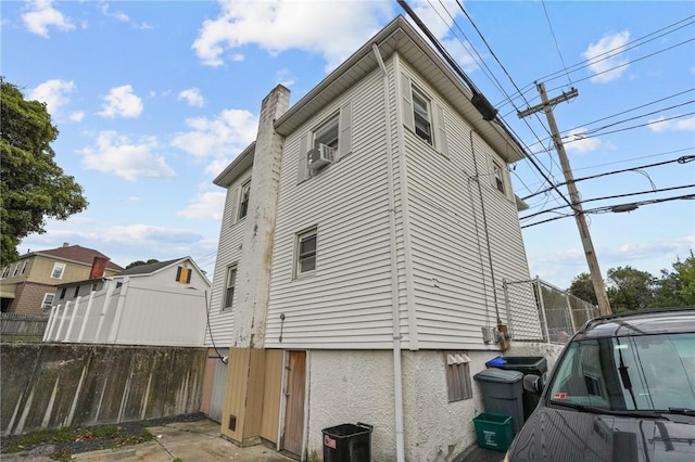 view of property exterior featuring cooling unit