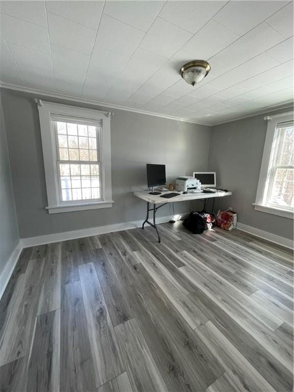 840 S Main St, Burrillville, RI 02859 - office with wood finished floors, crown molding, and baseboards