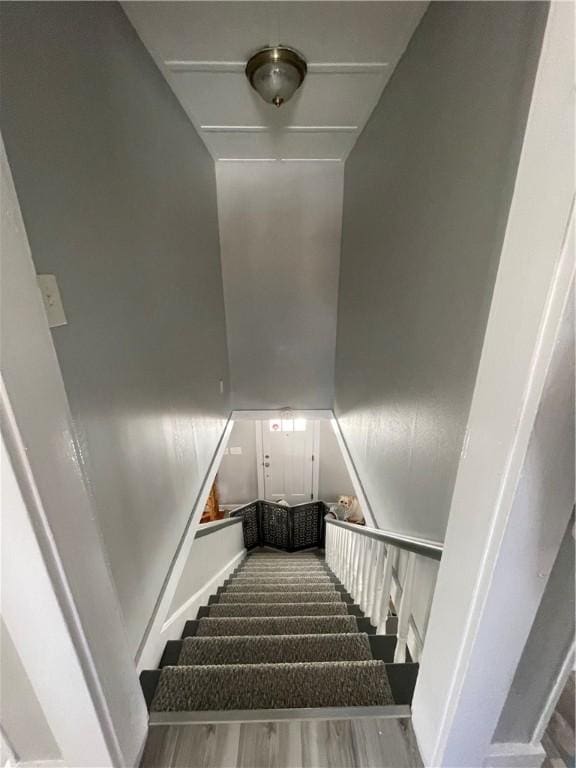 840 S Main St, Burrillville, RI 02859 - stairway with wood finished floors