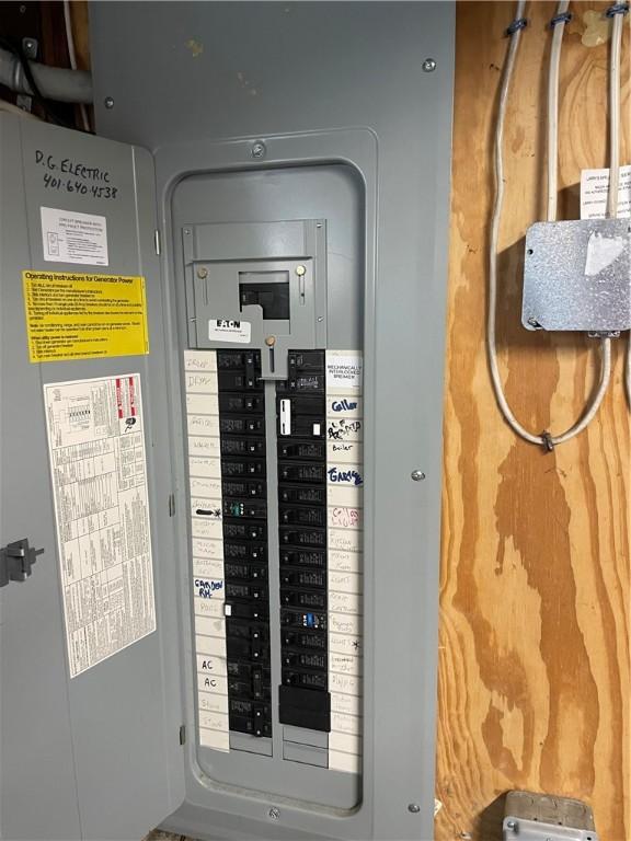 840 S Main St, Burrillville, RI 02859 - utility room featuring electric panel