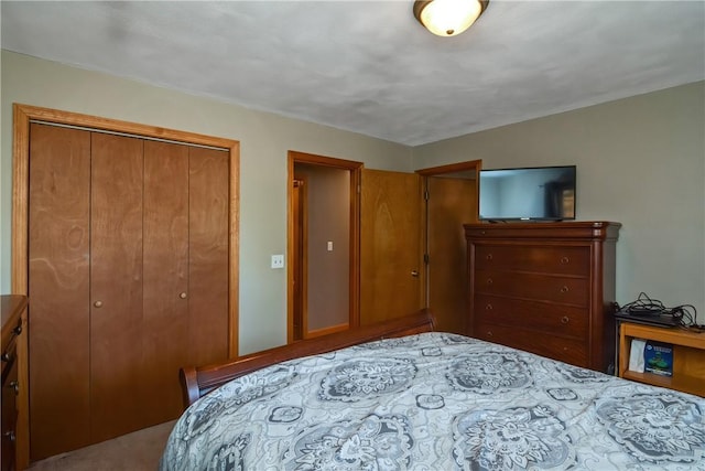 bedroom with a closet