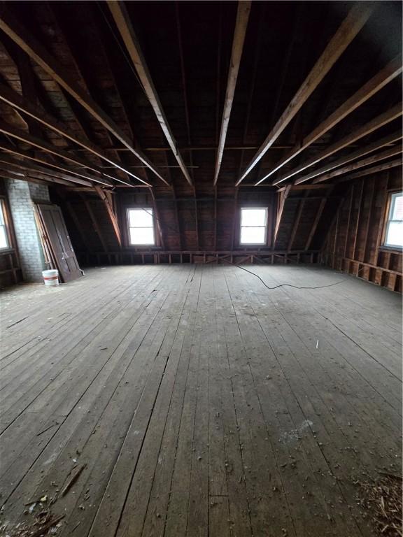 attic with plenty of natural light