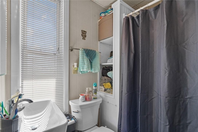 full bath featuring a sink and toilet