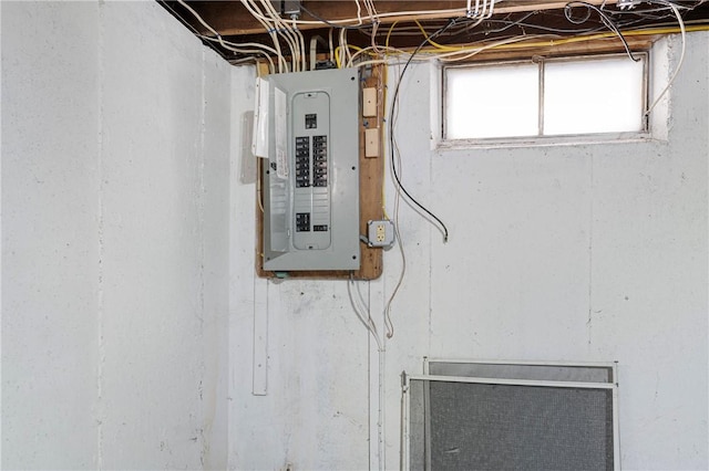 utility room with electric panel