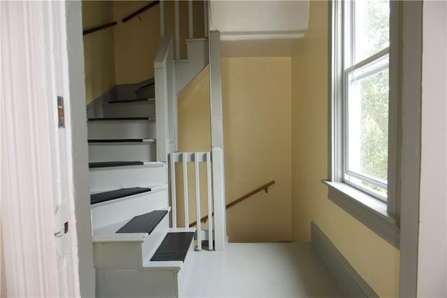 view of stairway