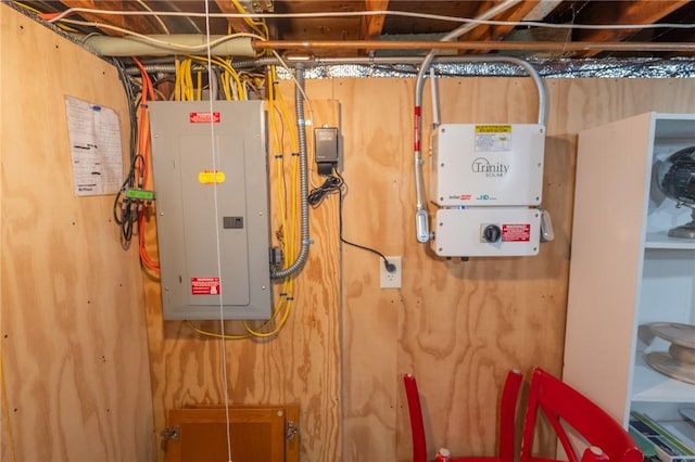 utility room with electric panel